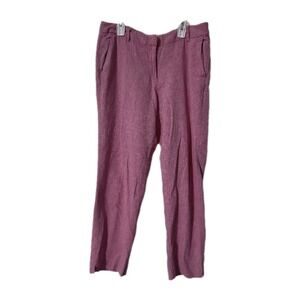 Tatuum Linen Blend Pants,  Pink, Size 10 (40 EU)
